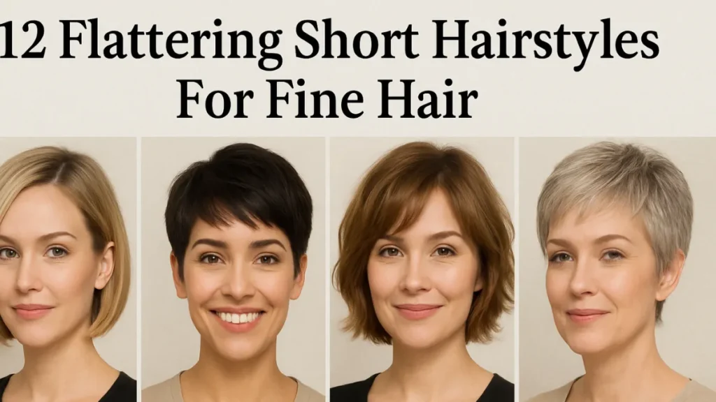 12 Flattering Short Hairstyles For Fine Hair