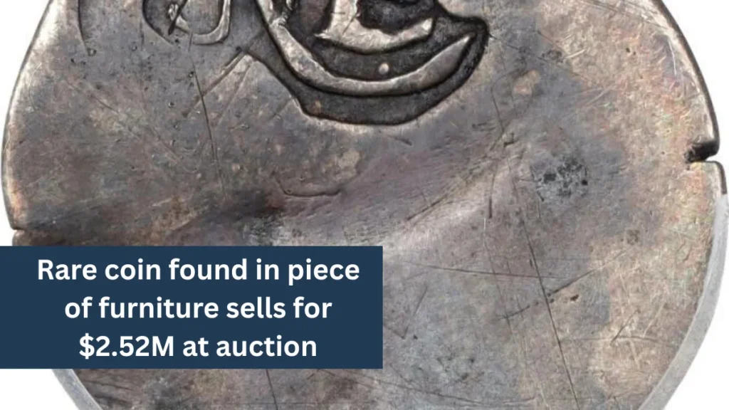 Rare coin found in piece of furniture sells for $2.52M at auction